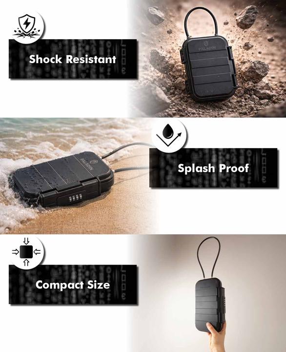 Produktbild Paladin Tragbarer Mini-Tresor mit Zahlenschloss