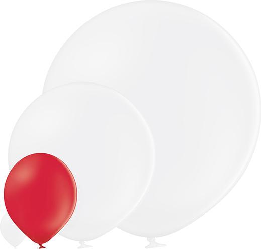 Actual product image Belbal 25 Deco Round Balloons Ø 33 cm RED (25 x)