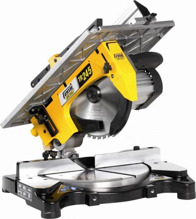 Produktbild Femi 8426135 TR245 Kapp, Gehrungssäge und Tischsäge 1200W Induktionsmotor