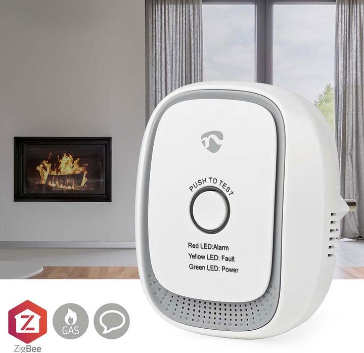 Image du produit Nedis SmartLife Gas Detector | Zigbee 3.0 | Alimentation secteur | Durée de vie du capteur : 5 ans | EN