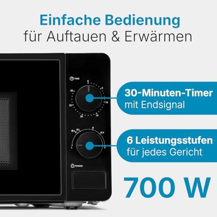 Immagine prodotto Clatronic Microonde MW 791 20L 700 Watt MW 785 (nero) (20 l)