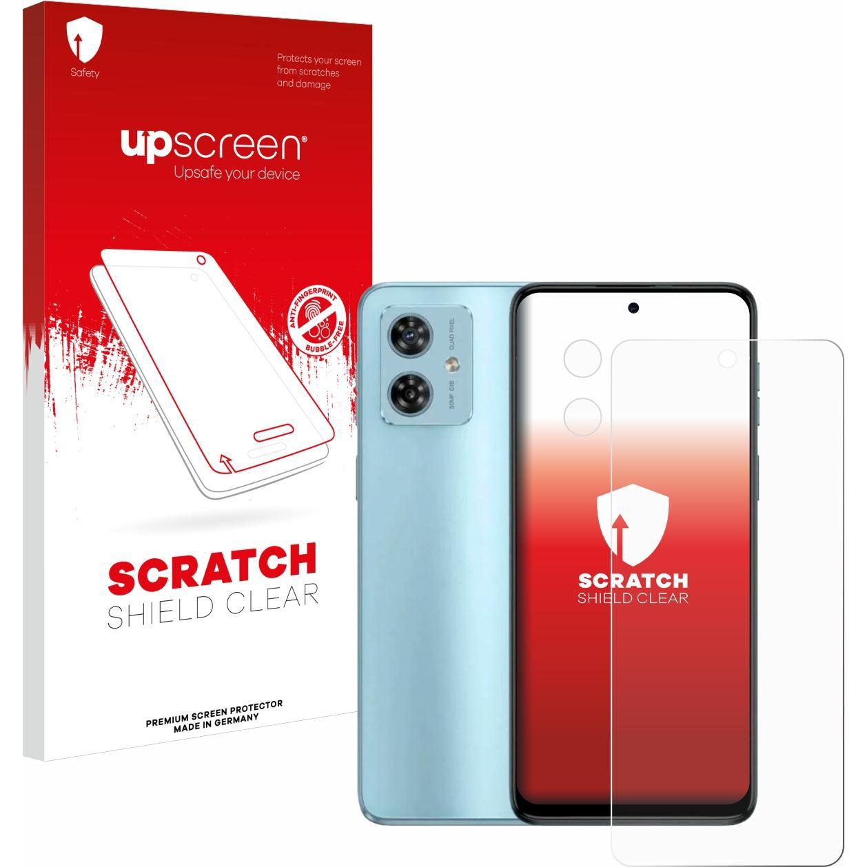 upscreen Scratch Shield Displayschutz (1 Stück, Motorola Moto G54), Smartphone Schutzfolie, Transparent