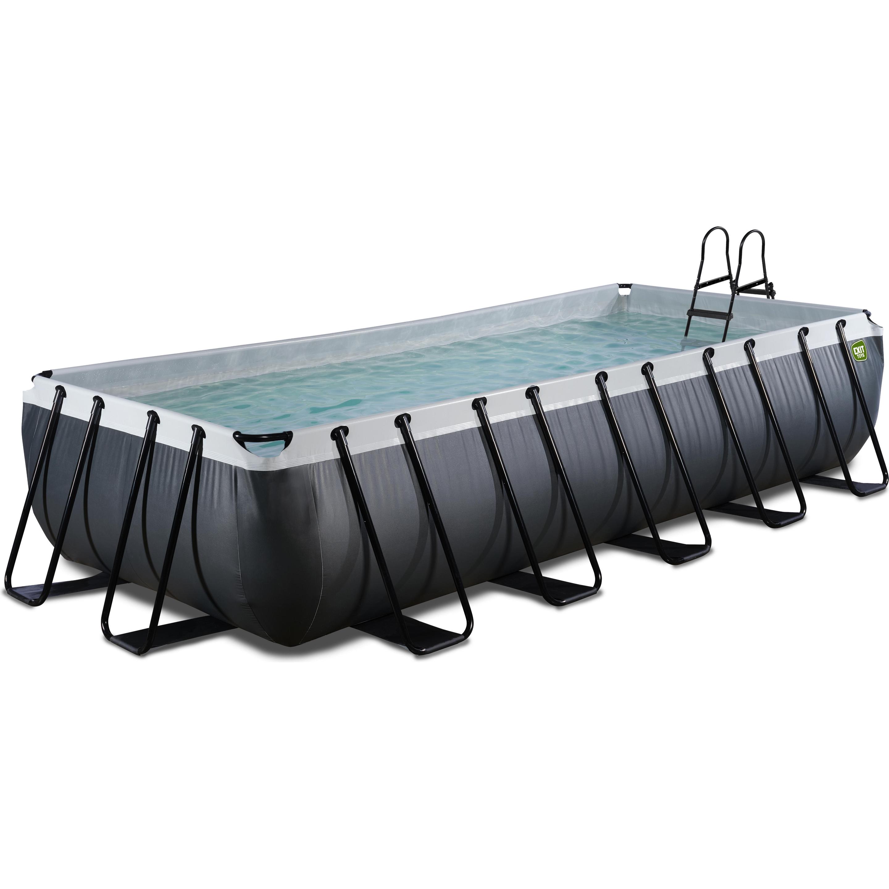 Exit, Pool, Black Leather Pool (540 x 250 x 100 cm)