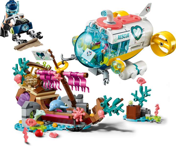 Image du produit LEGO Un bateau de sauvetage pour les dauphins (41378, LEGO Friends)