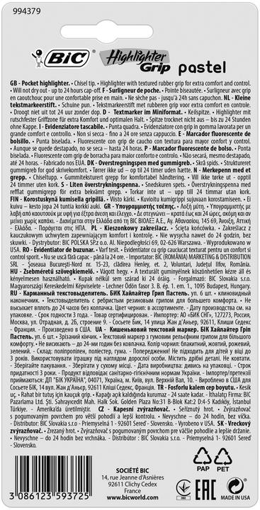 Productafbeelding Bic Highlightter Pastel (6 x)