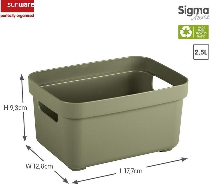 Image du produit Sunware Sigma home Boîte de rangement 2,5L vert foncé (2.50 l)