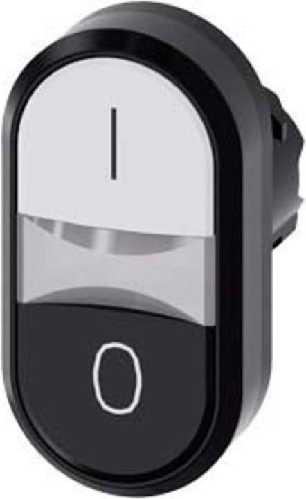 Actual product image Siemens SIRIUS ACT double pushbutton front element plastic, white/black