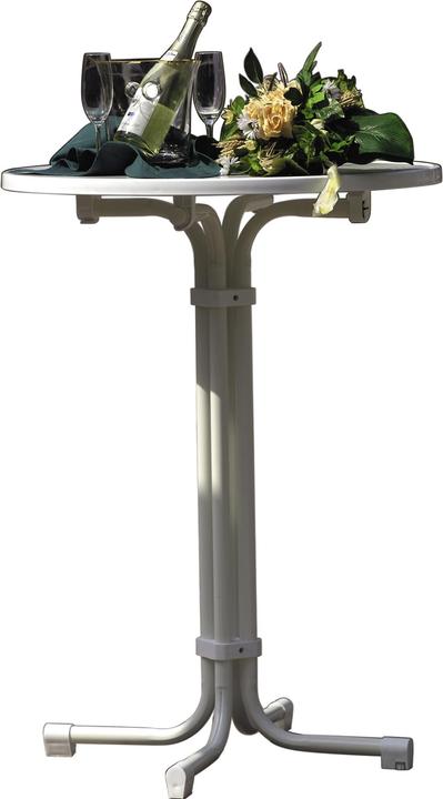 Best Stehtisch Multiflex rund 70cm weiss (70 cm)