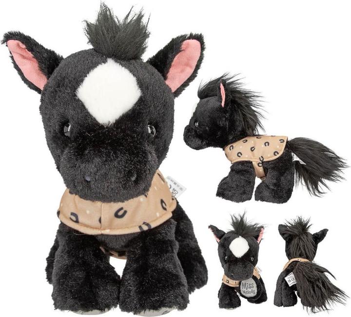 Immagine prodotto Schmidt Spiele Miss Melody - Cavallo di peluche Angelo Nero 20 cm ( 0413186 ) (21 cm)