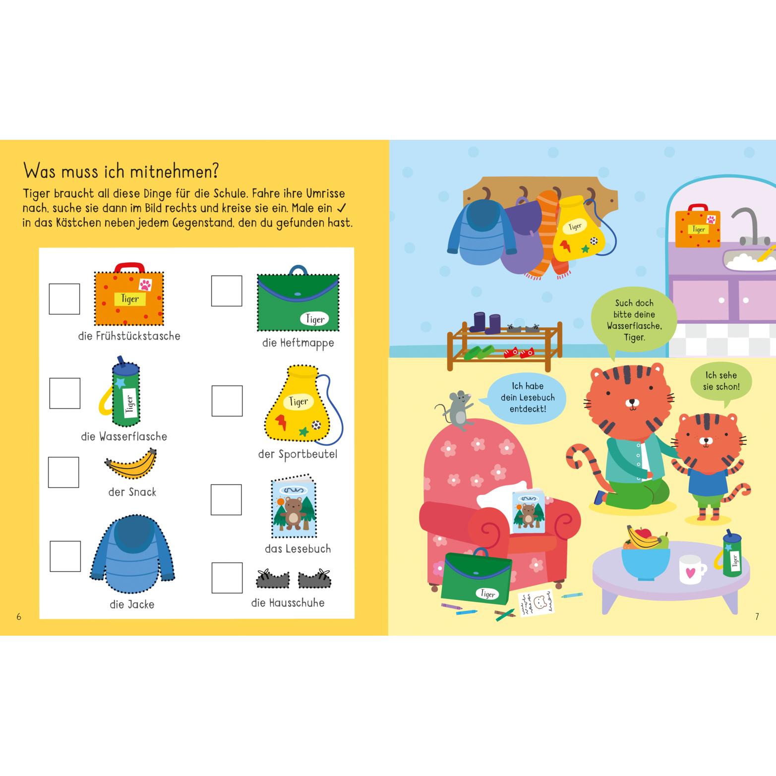 Thumbnail - Mein Mitmachbuch zum Schulanfang, Kinderbücher von Jessica Greenwell, Genine Delahaye, Christine Sheldon