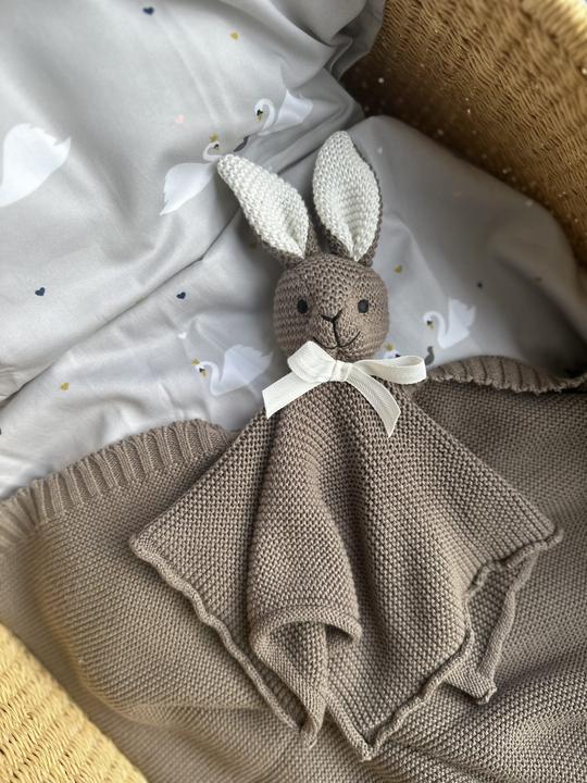 Image du produit Copenhagen Vanilla - Cuddle Cloth Rabbit - Wood - 30 x 30 cm (CUDR8924)