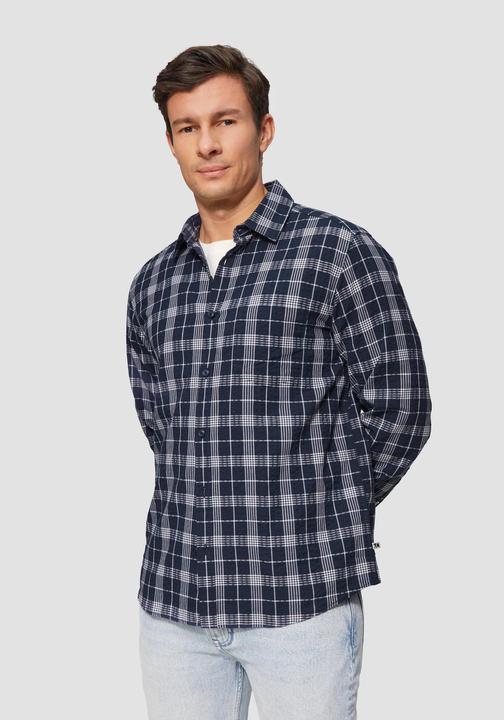 Produktbild S.Oliver Hemd Regular Fit: Kariertes Baumwollhemd aus Seersucker (XL)