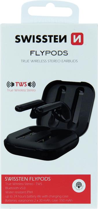 Produktbild Swissten Bluetooth TWS Earphones Flypods (3 h, Kabellos)