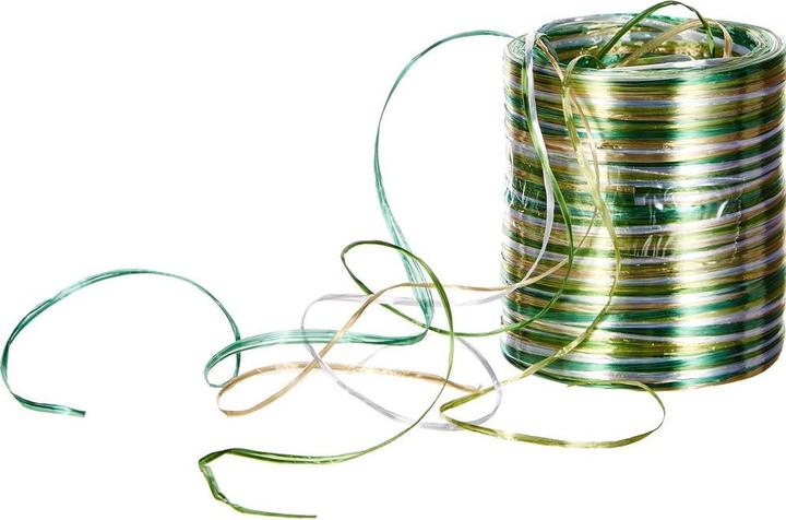 Actual product image Pattberg Gift ribbon Raffia Pearl 50 m, green tones (1x)