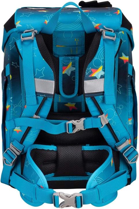 Actual product image Derdiedas ErgoFlex Tiny Exklusiv LED School Backpack Set 5-Piece Rainbow Star (21 l)