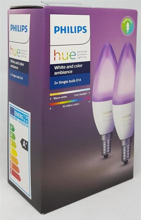 Immagine prodotto Philips Tonalità Bianco & Colore Ambiente 2 Estensione (E14, 470 lm, 2 x)