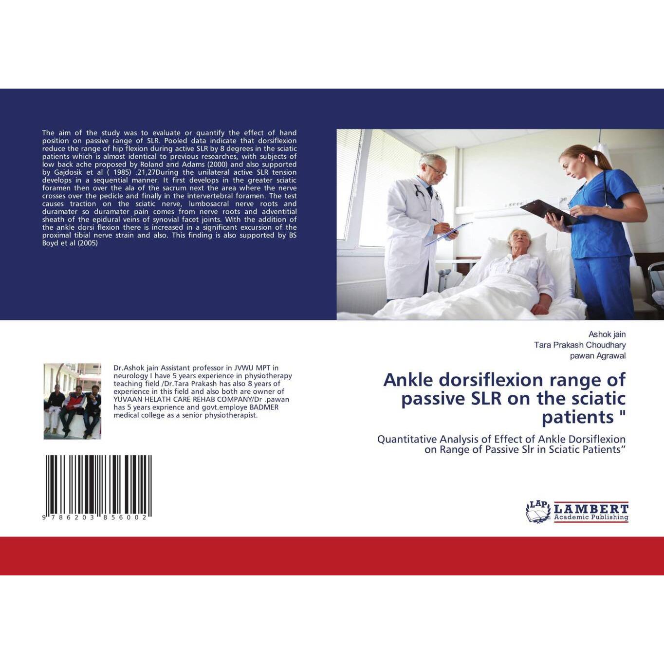 Ankle dorsiflexion range of passive SLR on the sciatic patients ', Fachbücher von Ashok Jain, pawan Agrawal, Tara Prakas...