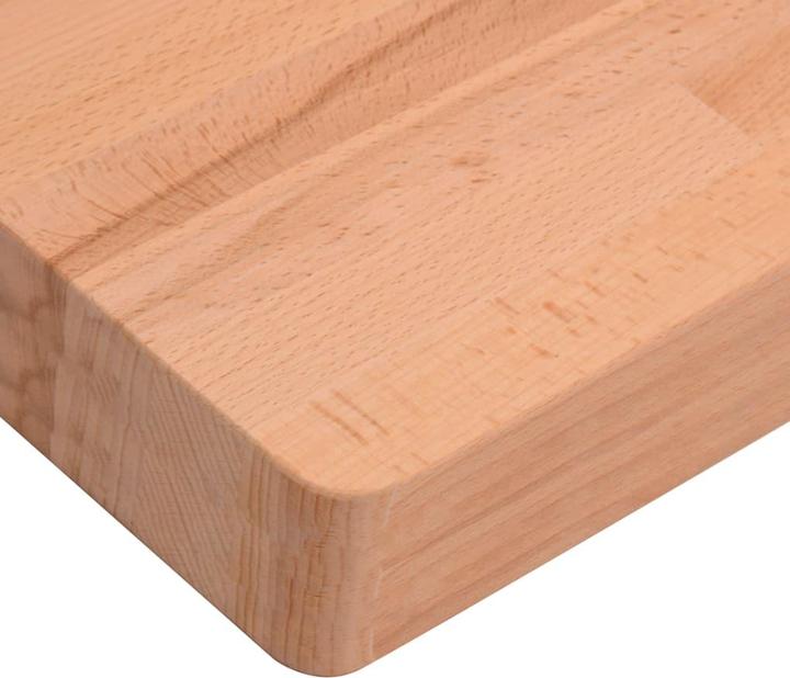 Actual product image vidaXL Schreibtischplatte 100x50x4 cm Massivholz Buche,Material (50 x 100 cm)