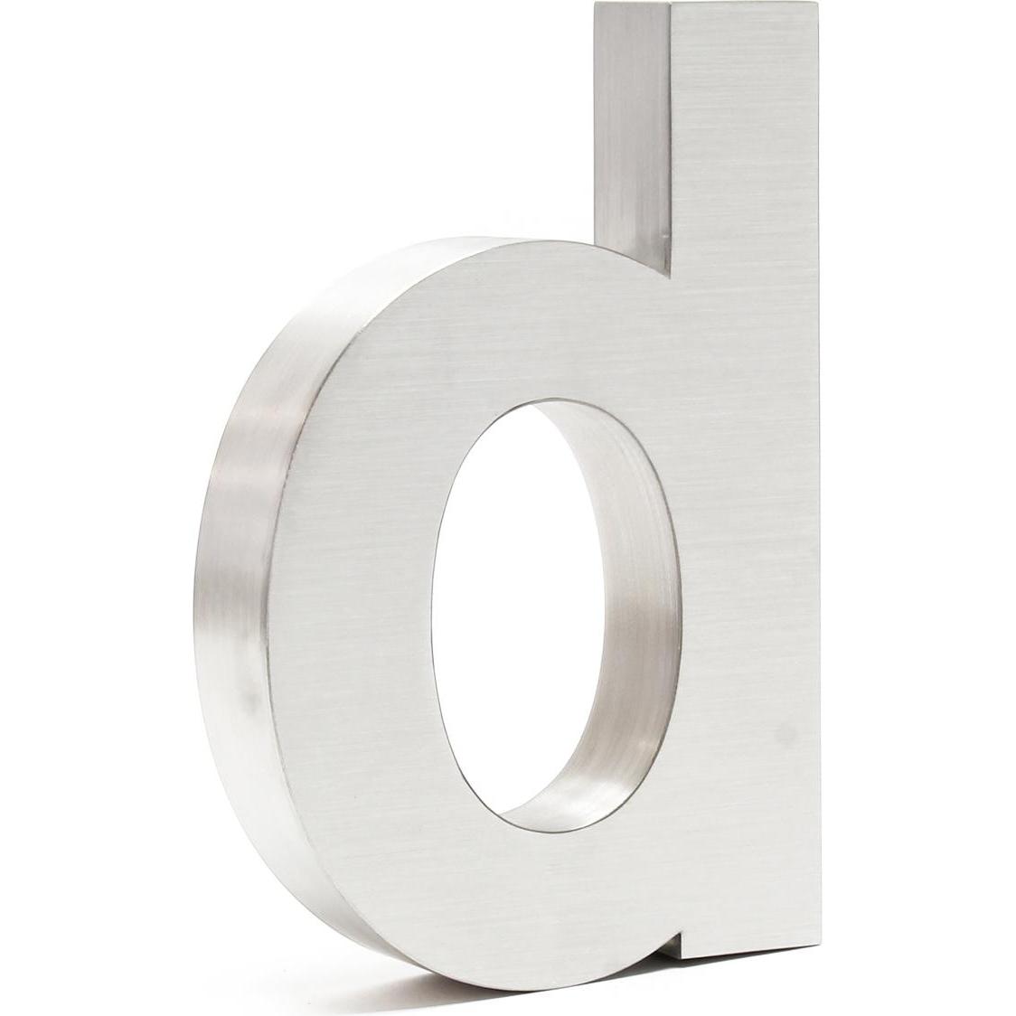 Wiltec, Hausnummer + Türschild, Hausnummer d Edelstahl Hausnummer modern 3D-Design rostfrei