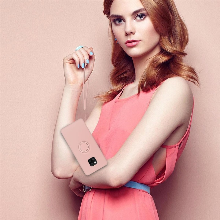 Actual product image Cadorabo TPU Liquid Ring Silicone Case Cover (Mate 20 Pro)