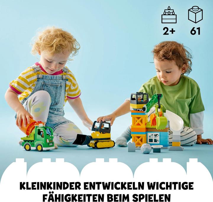 Actual product image LEGO 10990 Construction site with construction vehicles (10990)