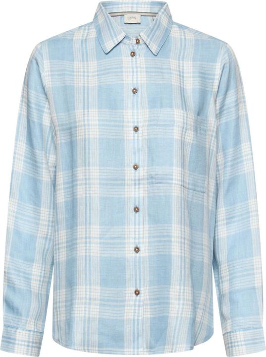 Camel Active Karierte Bluse mit Knopfleiste