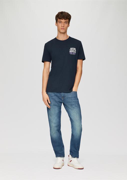 Actual product image S.Oliver T-Shirt T-Shirt mit Crew Neck und Frontprint (M)
