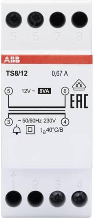 Immagine prodotto ABB Trasformatore a campana 8VA, 12VAC TS8/12