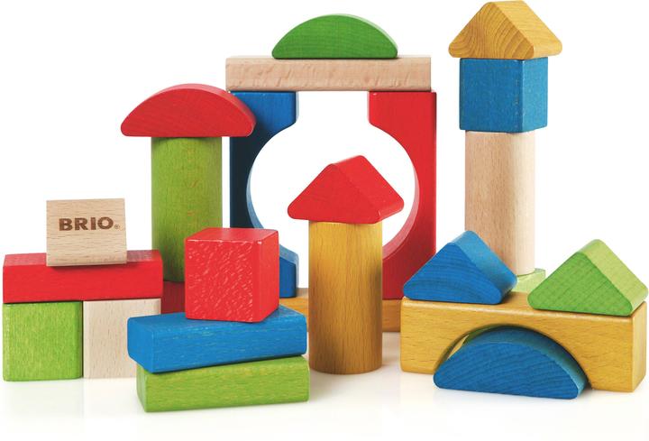 Brio Colorful wooden building blocks 25 parts