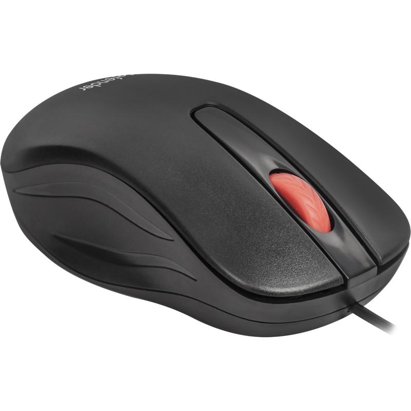 Thumbnail - Defender MAUS POINT MM-756 SCHWARZ OTPICAL 1000DPI 3P (Kabelgebunden), Maus, Schwarz
