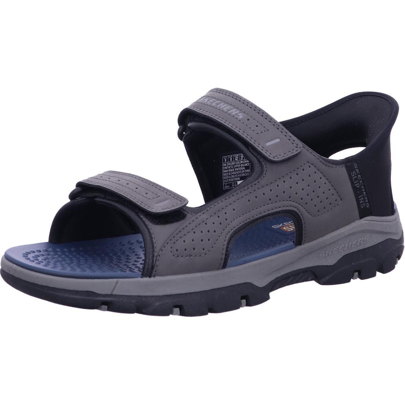 Skechers, Uomini, Sandali + Ciabatte, Slip-ins Tresmen - Reece - Heren Sandalen - Grijs, Grigio, (43)
