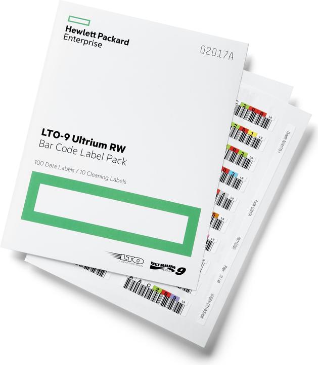 HP Barcode labels Q2017A, LTO 9, Ultrium, 110 labels, rewritable