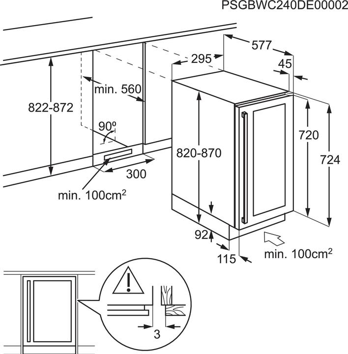 Actual product image Electrolux WINE COOLER EWUS020B5B ELX