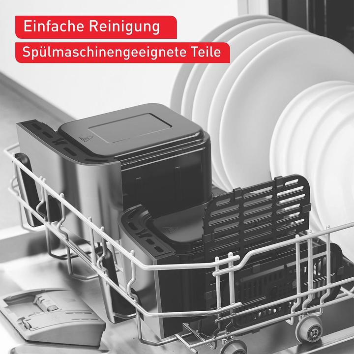 Productafbeelding Tefal EY905D Dual Easy Fry & Grill, roestvrij staal