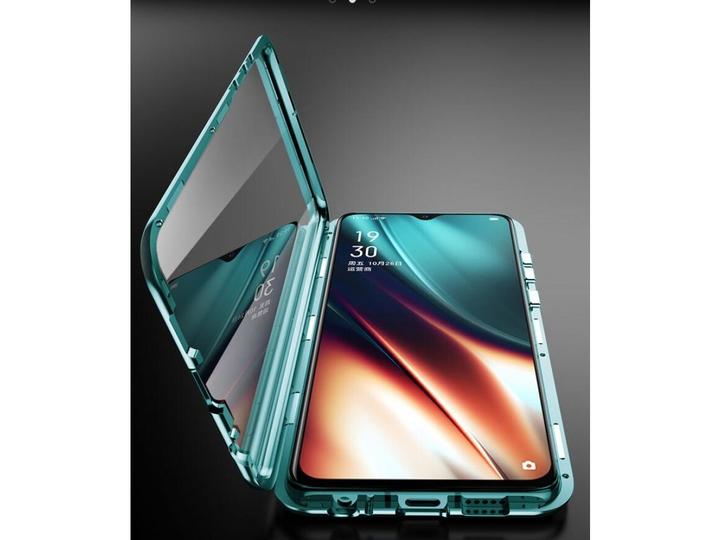 Actual product image G-Case Oppo Reno3 Aluminium Magnetic Glass Case Cover (Oppo Reno 3)