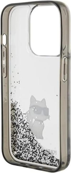 Immagine prodotto Karl Lagerfeld KLHCP15XLKCNSK Custodia rigida trasparente per iPhone 15 Pro Max 6,7" Liquid Glitter Choupette (Apple iPhone 15 Pro Max)