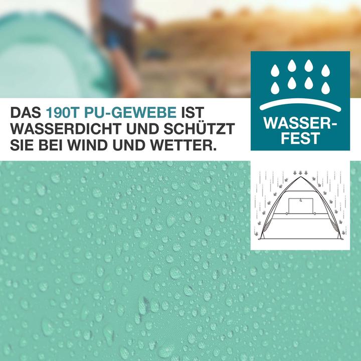 Image du produit Jamb Pop-Up Strandmuschel (Tente de plage, 3 kg, 3 personnes)