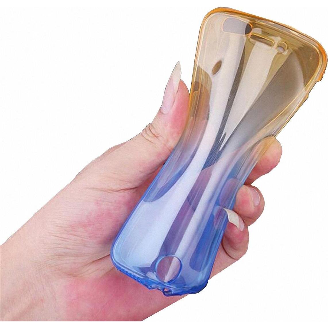 Thumbnail - König Design Apple iPhone 5 / 5s / SE Full Body 360 Silikon Handyhülle Case Hülle Gelb / Blau (Apple iPhone 5), Smartpho...