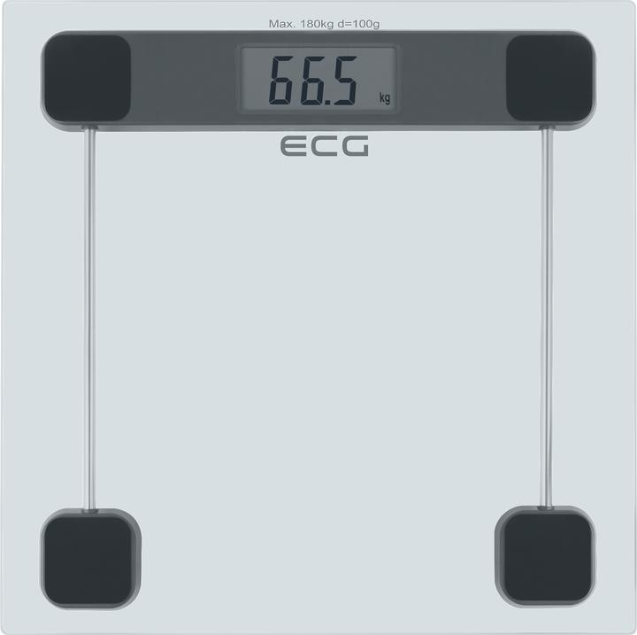 Immagine prodotto ECG OV 137 Glass Bilancia pesapersone, ampio display LCD, peso massimo 180 Kg (180 kg)