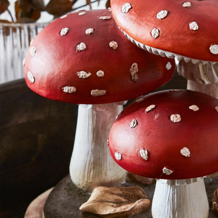 Actual product image Loberon Decorative mushroom Lupton red/white
