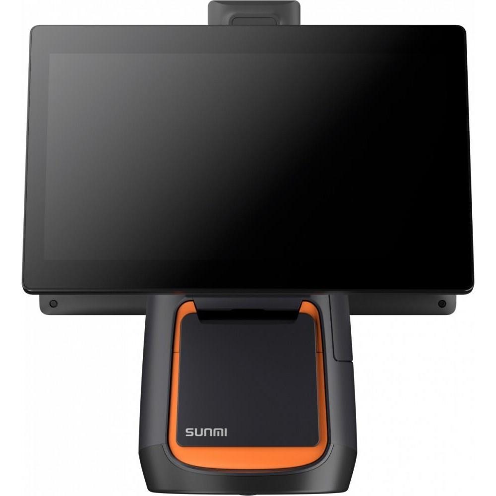 Thumbnail - Sunmi T2s EN (15in, 4GB+64GB, WIFI, EU Adapter), Barcode-Scanner, Orange, Schwarz
