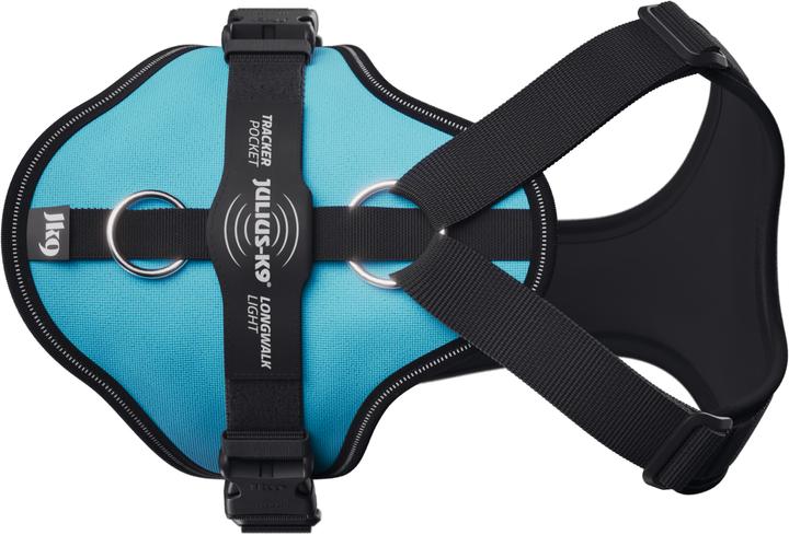 Actual product image Julius-K9 K9 Longwalk light sele w/trackerpocket,Aquamarine,XL (XL, Dog, General)