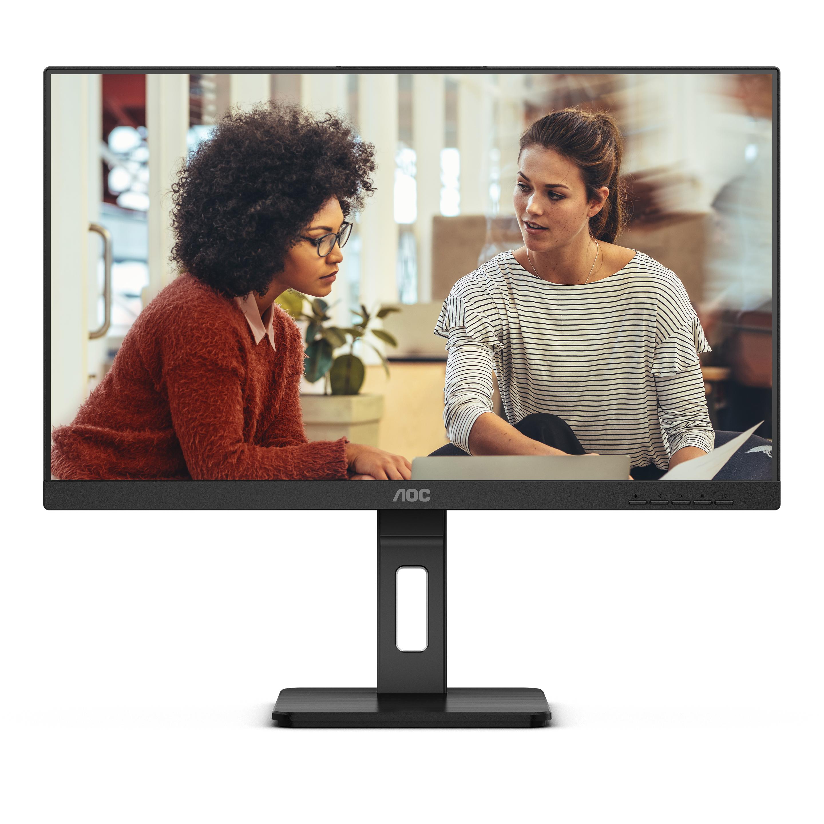 AOC Q27E3UMF (2560 x 1440 Pixel, 27"), Monitor, Schwarz