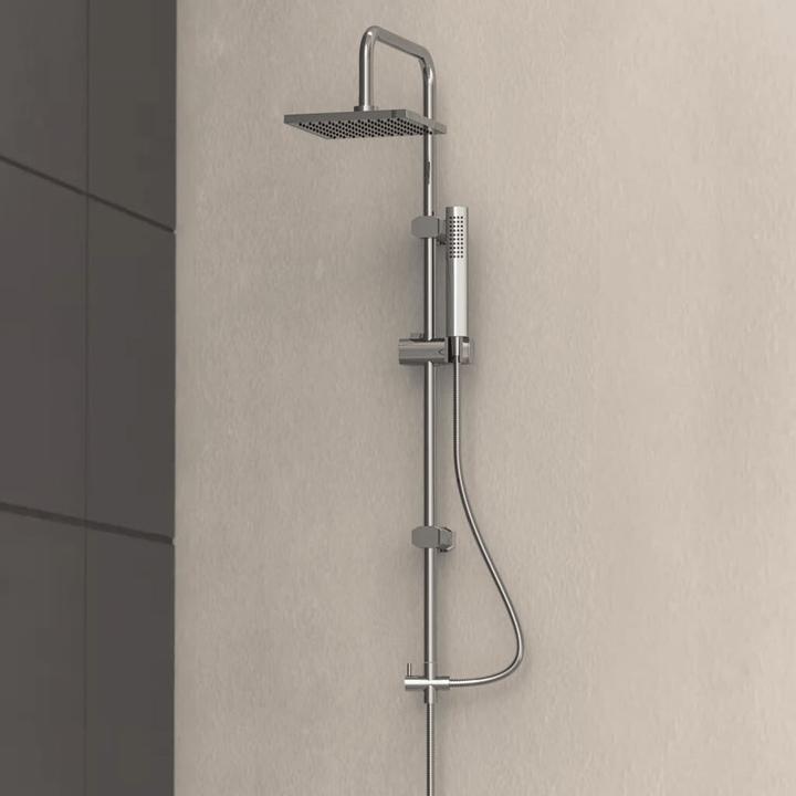 Actual product image Schütte Rain shower bath TOKYO overhead shower set chrome shower system rain shower 60090 (2 Beam types)