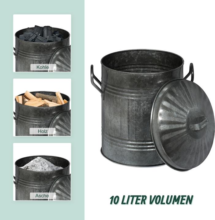 Produktbild Relaxdays Ascheeimer