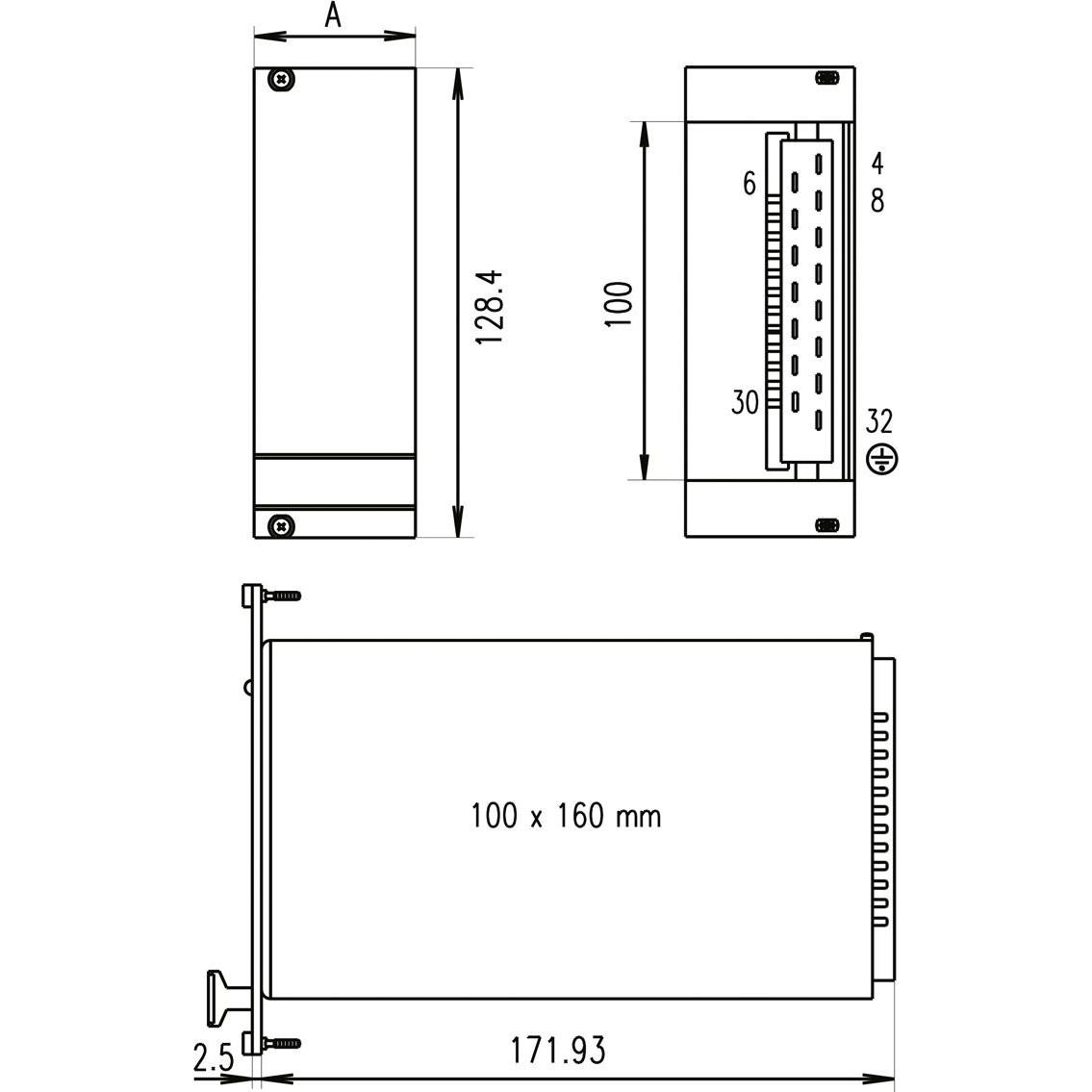 Thumbnail - Schroff AC/DC Linearregler Single, 8 - 60 W - NETZGERAET PSG 115 OPV 14HP, Serverschrank Zubehör