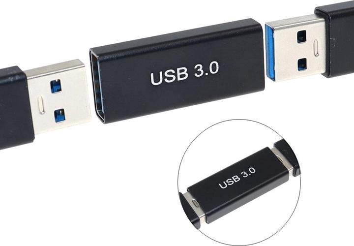 Produktbild PowerGuard USB-A auf USB-A Kupplung Gender Changer (female/female) 5 Gbit/s Daten & Charge (USB-A)