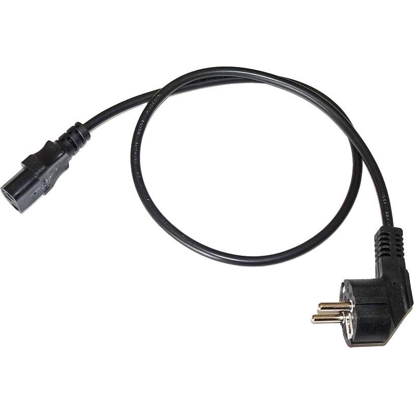 Wantec wW Kaltgerätekabel Schuko Stecker CEE7/7 Buchse IEC C13 0,75m (0.75 m), Stromkabel