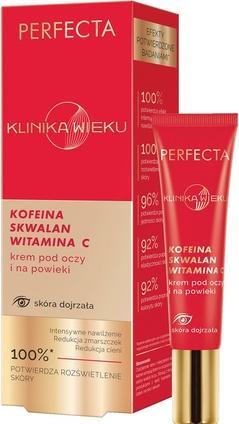 Produktbild Perfecta Age Clinic Augencreme mit Koffein, Squalan und Vitamin C 15ml (Augenpflege Crème, Nacht, Tag, 15 ml)