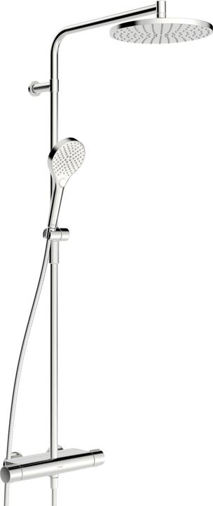 Hansa VIVA rain shower mixer, Thermo Cool, MagShelf, with thermostat, height 1190mm, 65159201